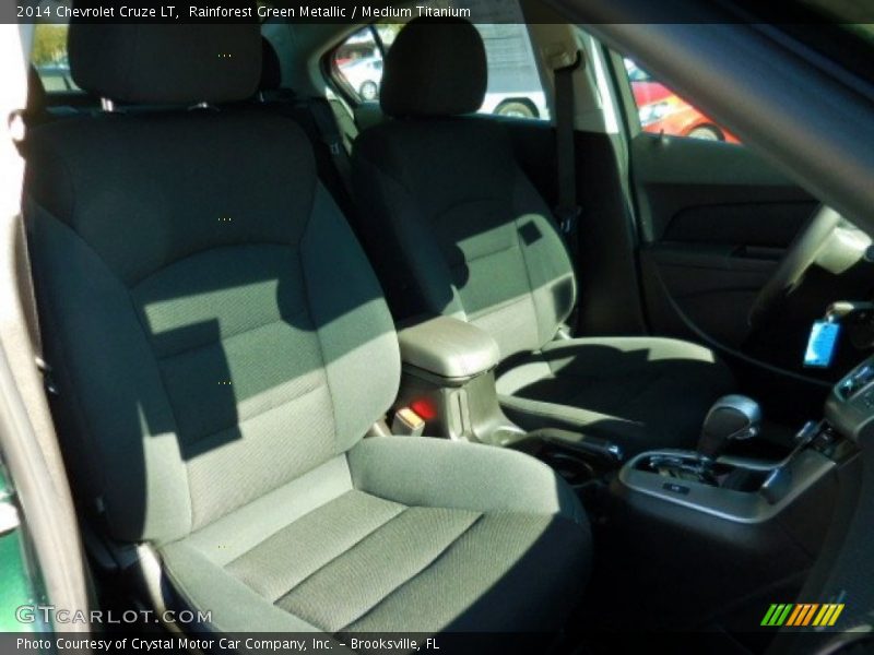 Rainforest Green Metallic / Medium Titanium 2014 Chevrolet Cruze LT