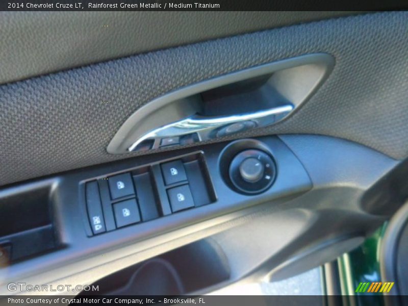 Rainforest Green Metallic / Medium Titanium 2014 Chevrolet Cruze LT