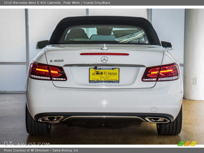 Polar White / Crystal Grey/Black 2016 Mercedes-Benz E 400 Cabriolet