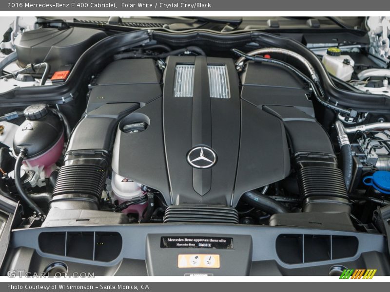 Polar White / Crystal Grey/Black 2016 Mercedes-Benz E 400 Cabriolet