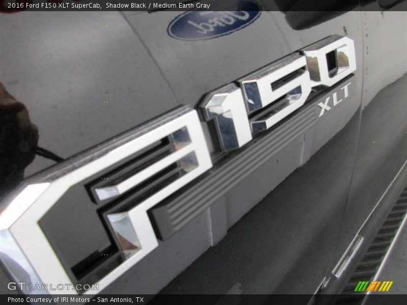 Shadow Black / Medium Earth Gray 2016 Ford F150 XLT SuperCab