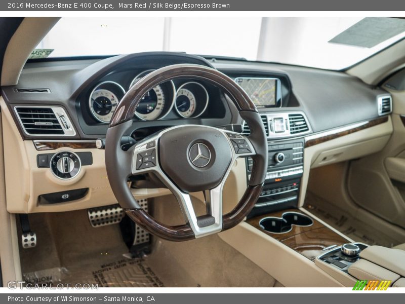 Mars Red / Silk Beige/Espresso Brown 2016 Mercedes-Benz E 400 Coupe