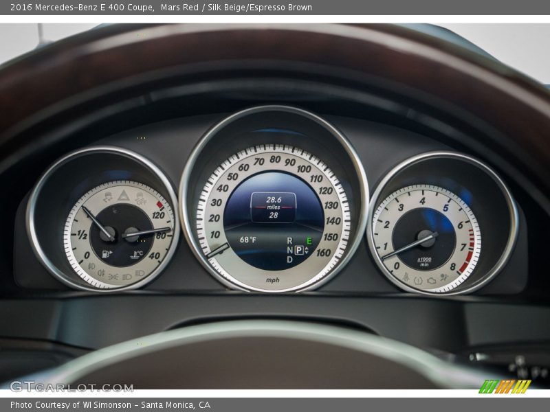 Mars Red / Silk Beige/Espresso Brown 2016 Mercedes-Benz E 400 Coupe