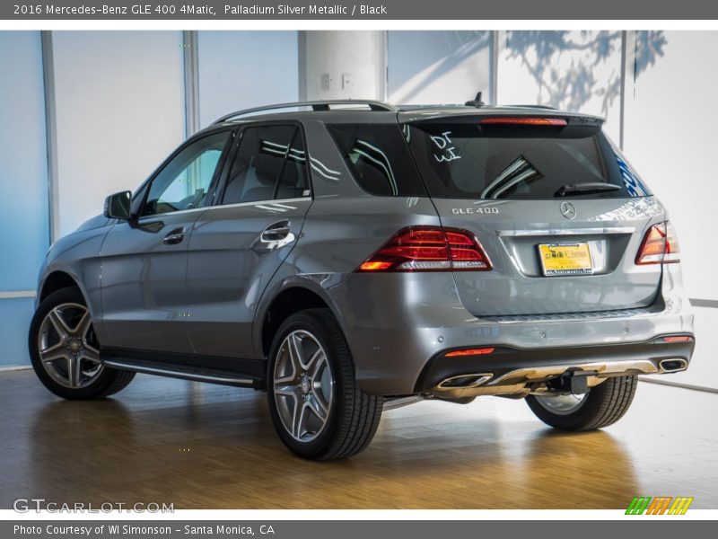 Palladium Silver Metallic / Black 2016 Mercedes-Benz GLE 400 4Matic