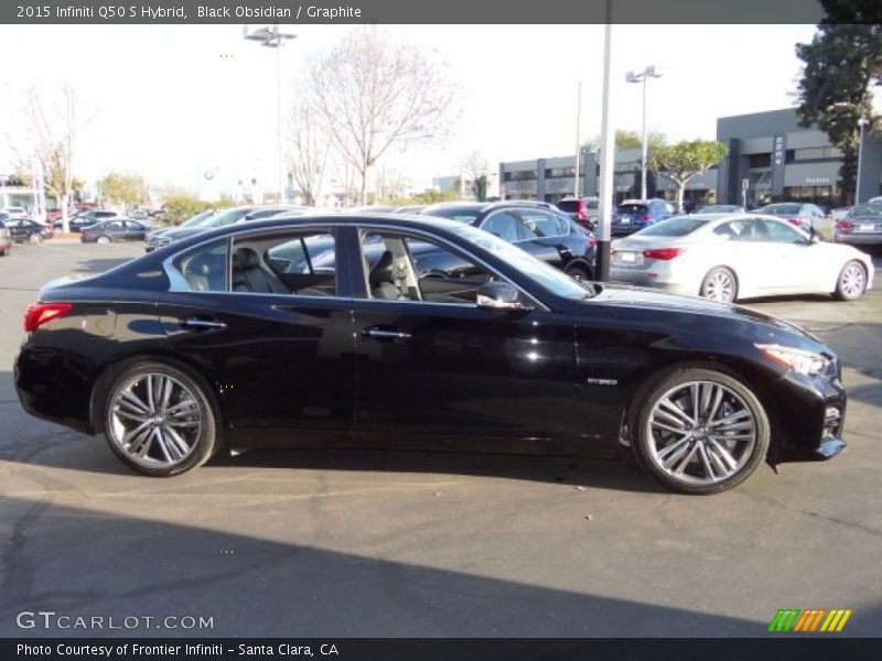 Black Obsidian / Graphite 2015 Infiniti Q50 S Hybrid