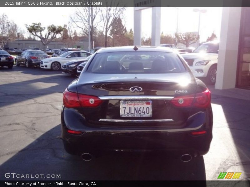 Black Obsidian / Graphite 2015 Infiniti Q50 S Hybrid