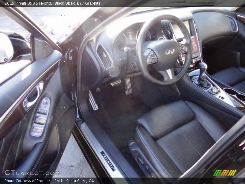 Black Obsidian / Graphite 2015 Infiniti Q50 S Hybrid
