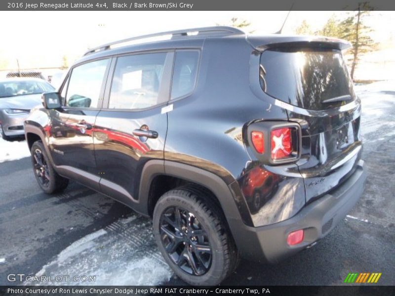 Black / Bark Brown/Ski Grey 2016 Jeep Renegade Latitude 4x4