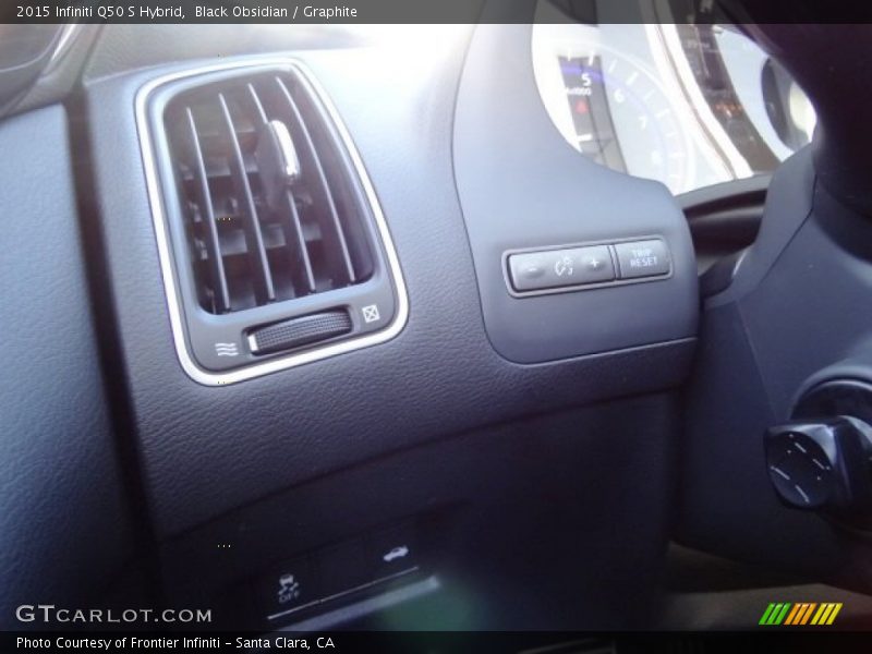 Black Obsidian / Graphite 2015 Infiniti Q50 S Hybrid