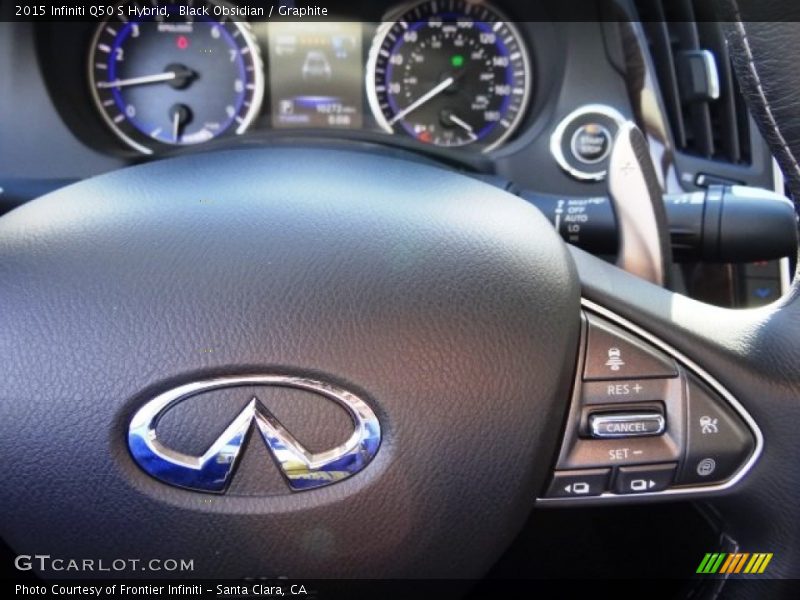 Black Obsidian / Graphite 2015 Infiniti Q50 S Hybrid