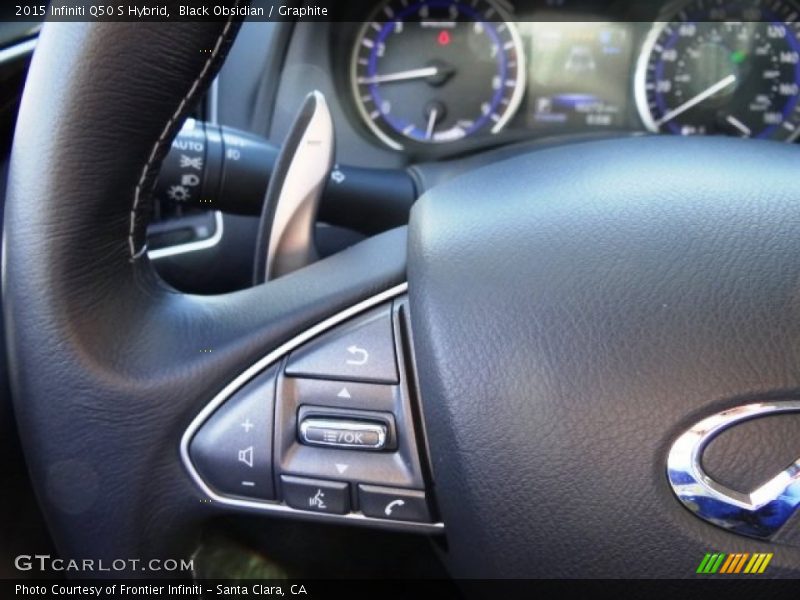 Black Obsidian / Graphite 2015 Infiniti Q50 S Hybrid