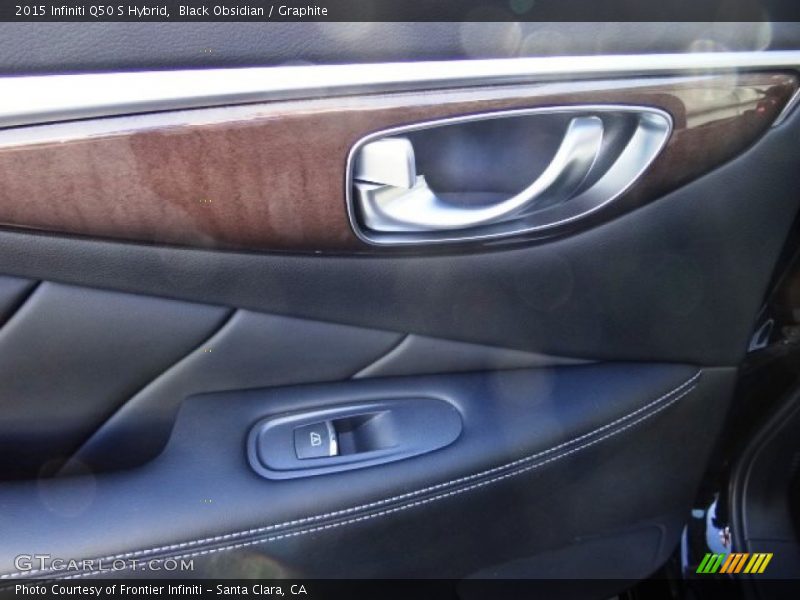 Black Obsidian / Graphite 2015 Infiniti Q50 S Hybrid