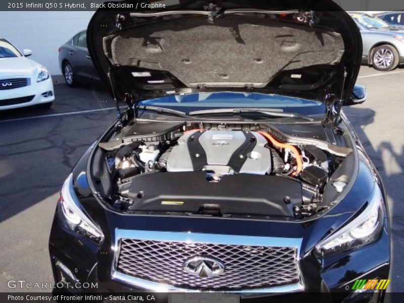 Black Obsidian / Graphite 2015 Infiniti Q50 S Hybrid