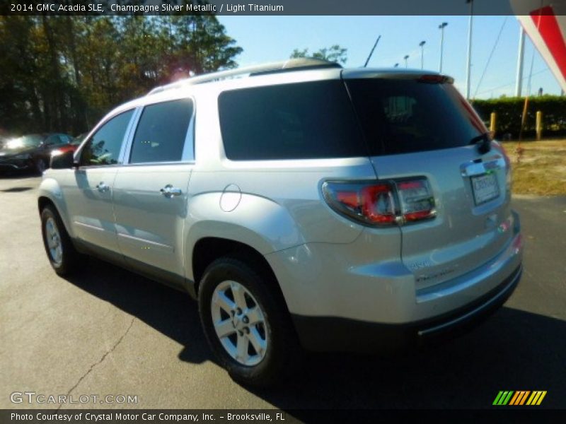 Champagne Silver Metallic / Light Titanium 2014 GMC Acadia SLE