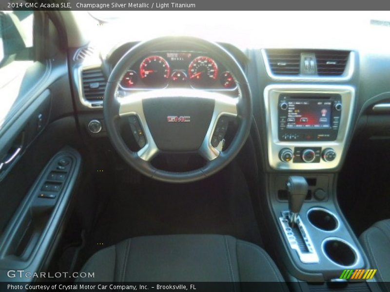 Champagne Silver Metallic / Light Titanium 2014 GMC Acadia SLE