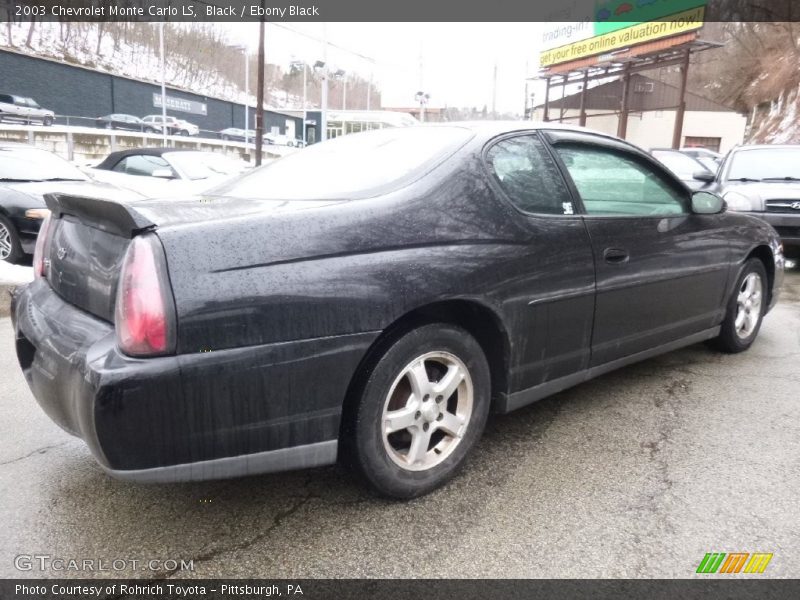 Black / Ebony Black 2003 Chevrolet Monte Carlo LS