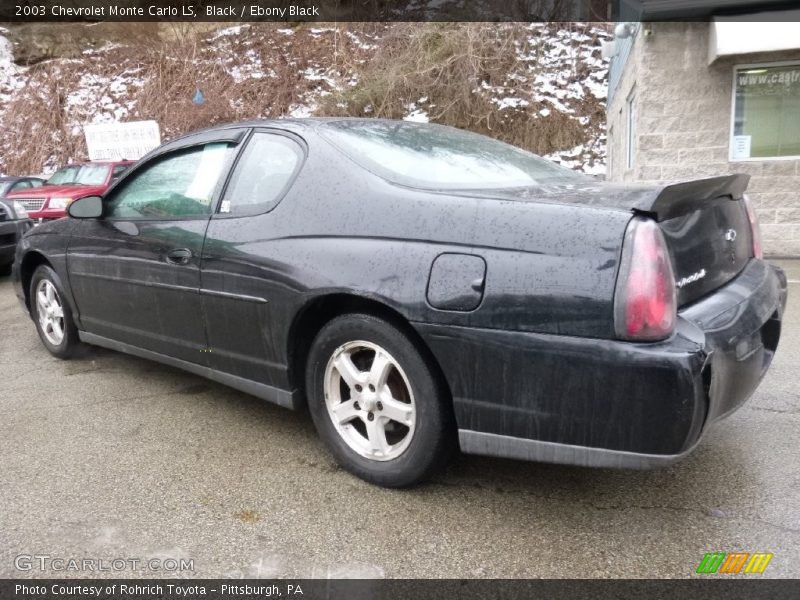 Black / Ebony Black 2003 Chevrolet Monte Carlo LS