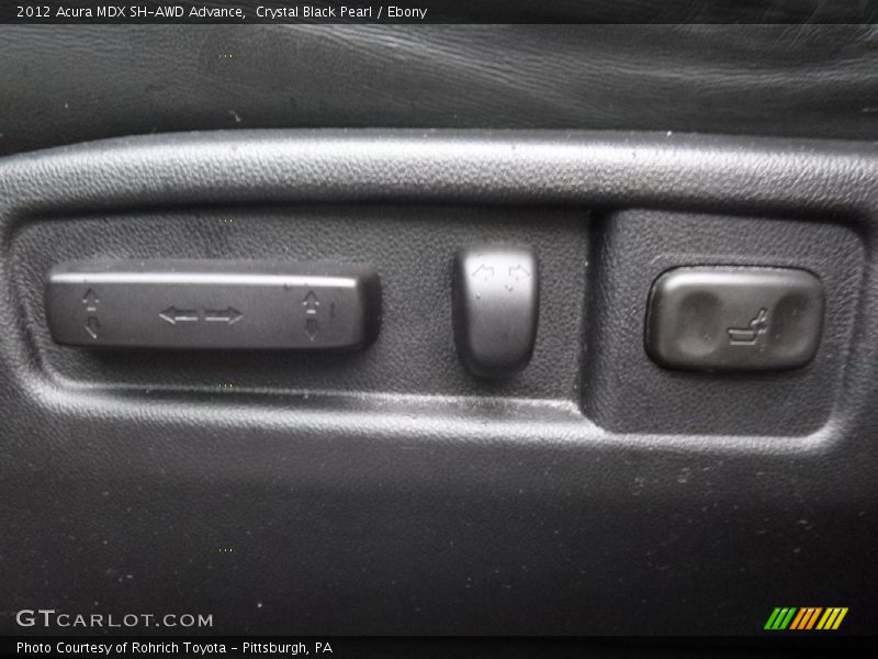 Crystal Black Pearl / Ebony 2012 Acura MDX SH-AWD Advance