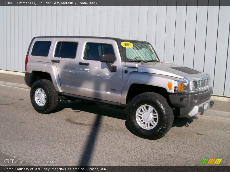Boulder Gray Metallic / Ebony Black 2008 Hummer H3