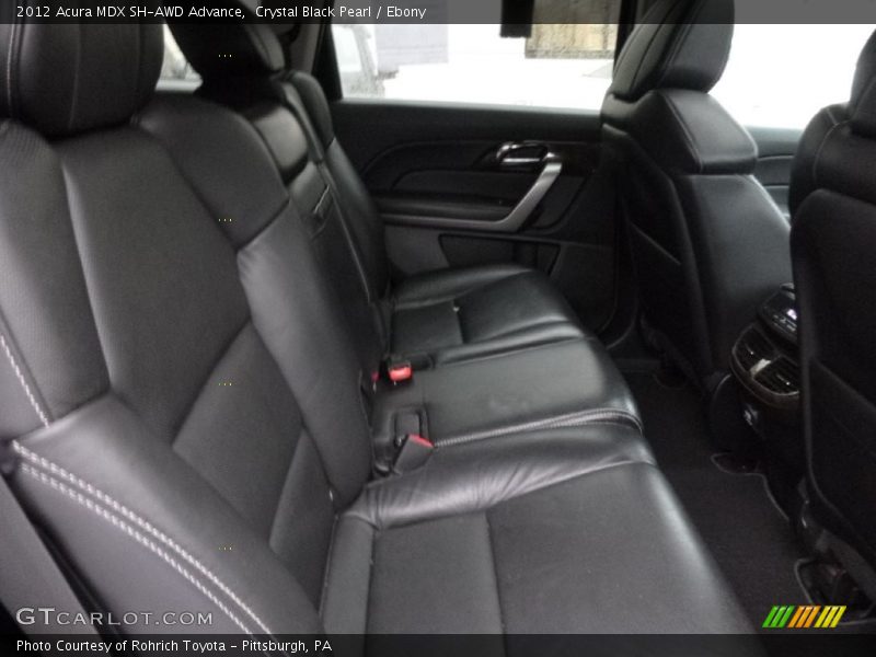 Crystal Black Pearl / Ebony 2012 Acura MDX SH-AWD Advance