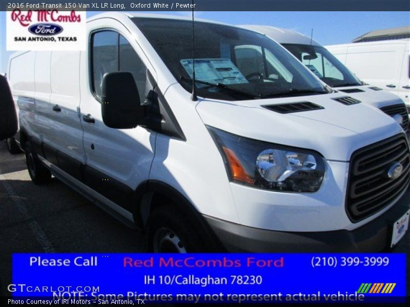 Oxford White / Pewter 2016 Ford Transit 150 Van XL LR Long
