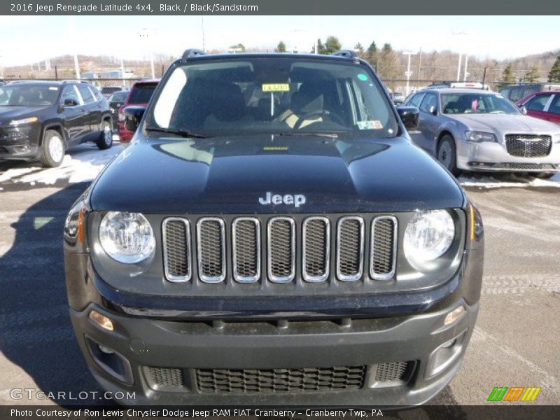 Black / Black/Sandstorm 2016 Jeep Renegade Latitude 4x4