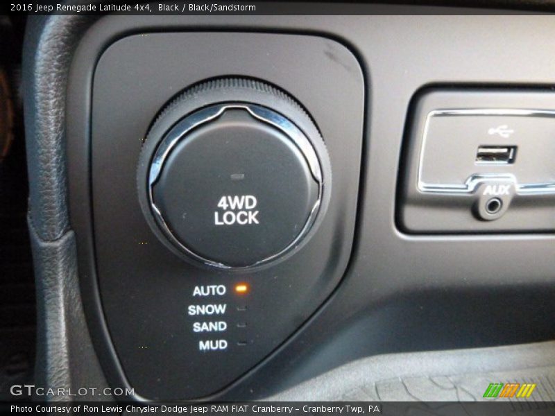 Black / Black/Sandstorm 2016 Jeep Renegade Latitude 4x4