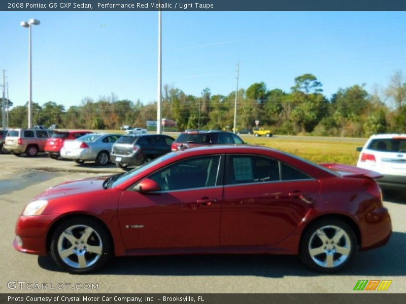 Performance Red Metallic / Light Taupe 2008 Pontiac G6 GXP Sedan