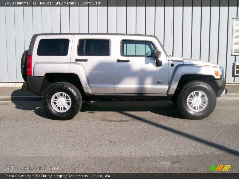 Boulder Gray Metallic / Ebony Black 2008 Hummer H3