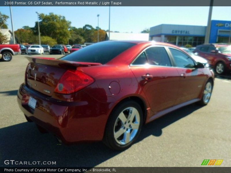 Performance Red Metallic / Light Taupe 2008 Pontiac G6 GXP Sedan