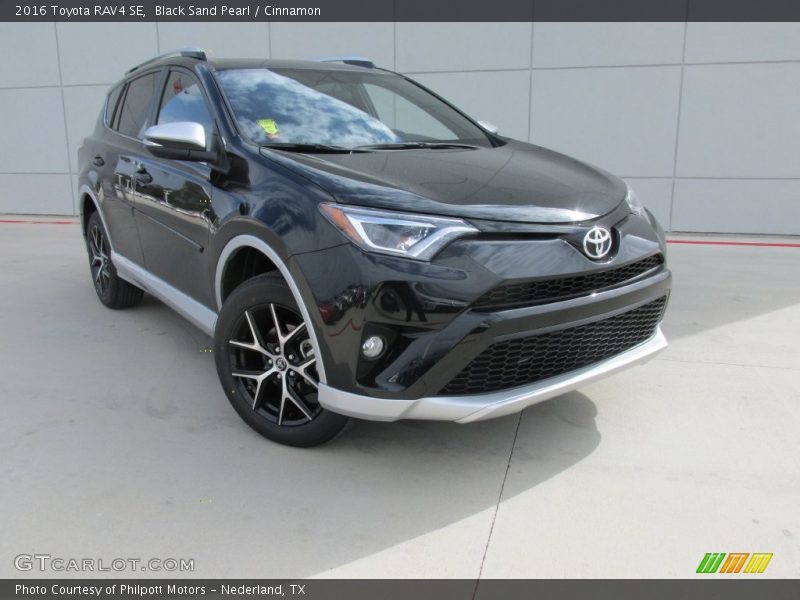 Black Sand Pearl / Cinnamon 2016 Toyota RAV4 SE