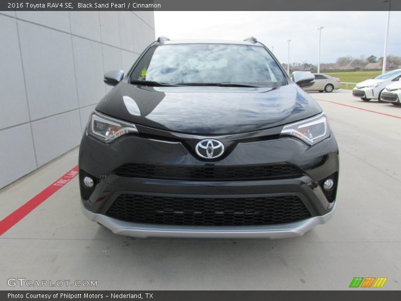 Black Sand Pearl / Cinnamon 2016 Toyota RAV4 SE