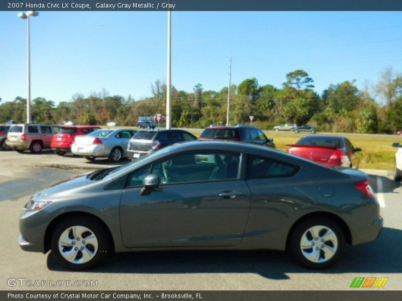 Galaxy Gray Metallic / Gray 2007 Honda Civic LX Coupe