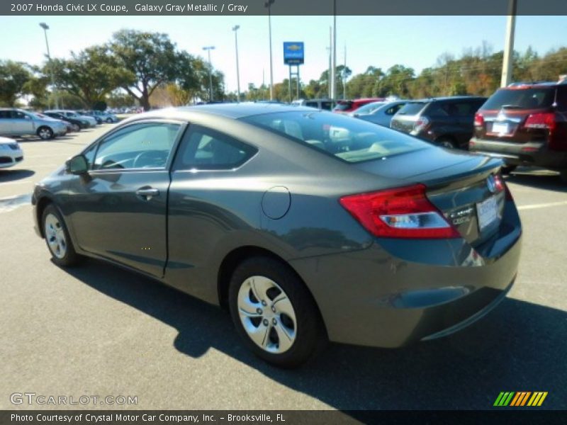 Galaxy Gray Metallic / Gray 2007 Honda Civic LX Coupe