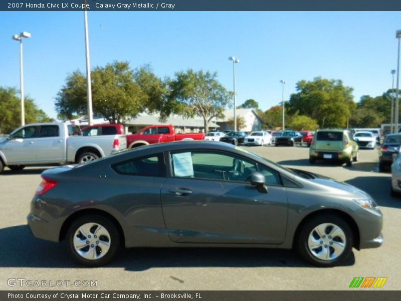 Galaxy Gray Metallic / Gray 2007 Honda Civic LX Coupe