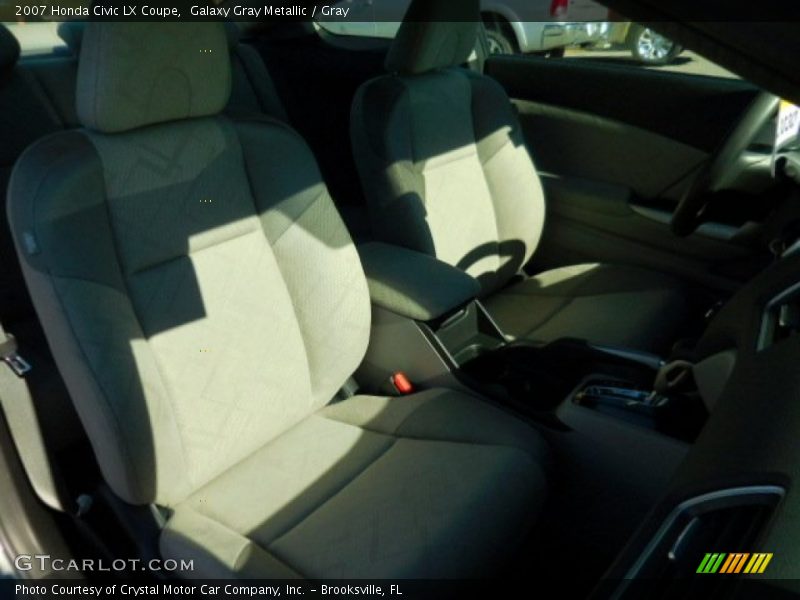 Galaxy Gray Metallic / Gray 2007 Honda Civic LX Coupe