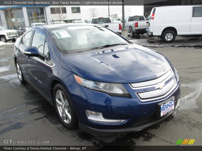 Blue Topaz Metallic / Light Neutral/Dark Accents 2012 Chevrolet Volt Hatchback