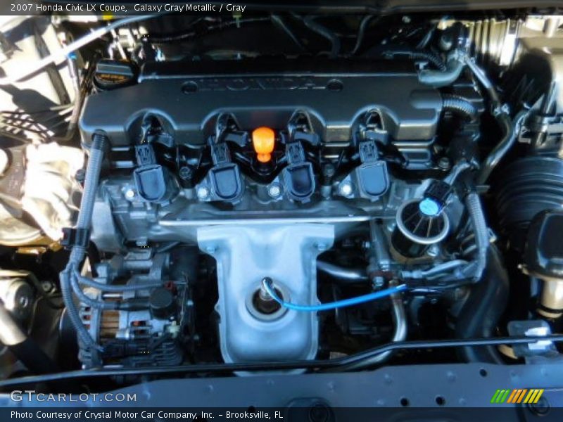 Galaxy Gray Metallic / Gray 2007 Honda Civic LX Coupe