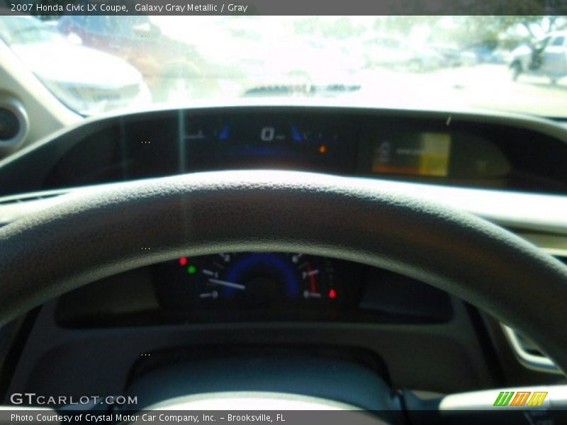 Galaxy Gray Metallic / Gray 2007 Honda Civic LX Coupe