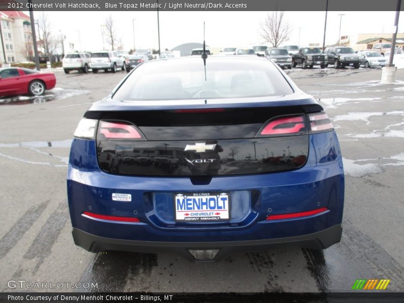 Blue Topaz Metallic / Light Neutral/Dark Accents 2012 Chevrolet Volt Hatchback