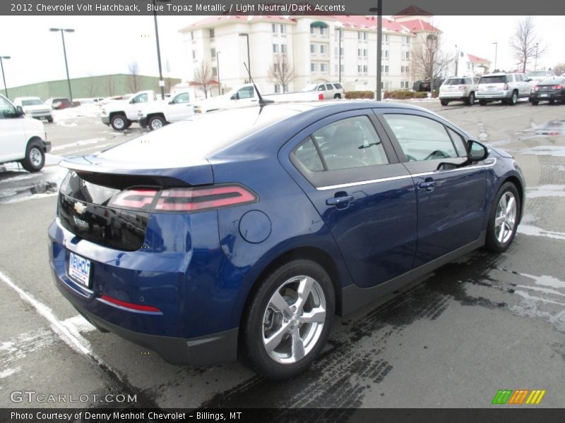 Blue Topaz Metallic / Light Neutral/Dark Accents 2012 Chevrolet Volt Hatchback