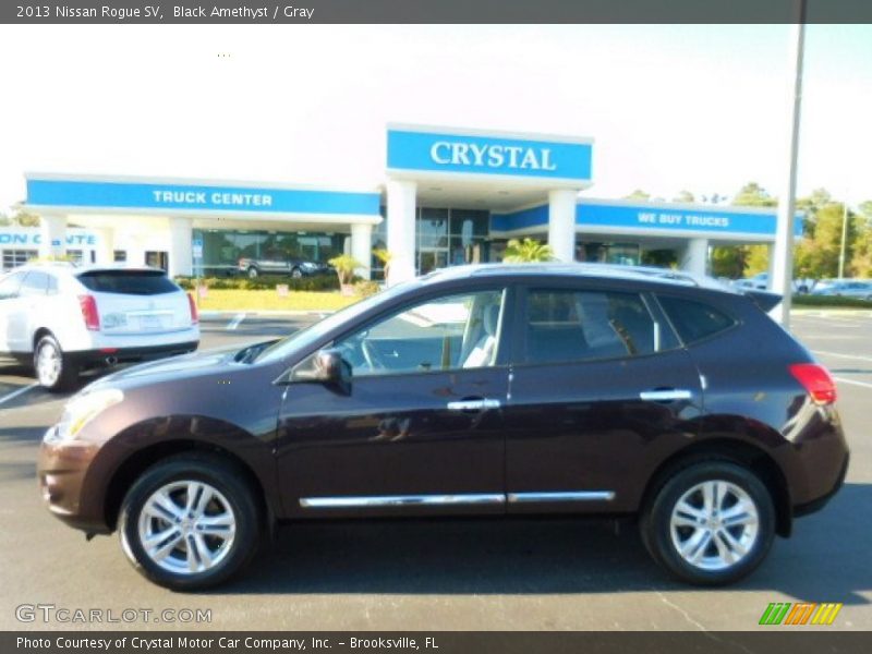 Black Amethyst / Gray 2013 Nissan Rogue SV