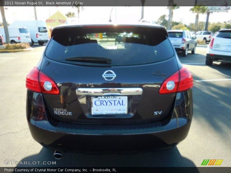 Black Amethyst / Gray 2013 Nissan Rogue SV