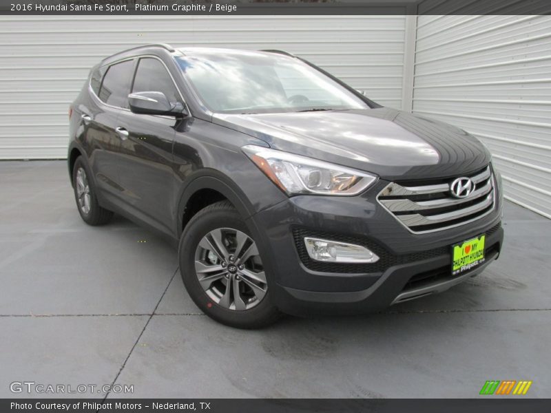 Platinum Graphite / Beige 2016 Hyundai Santa Fe Sport