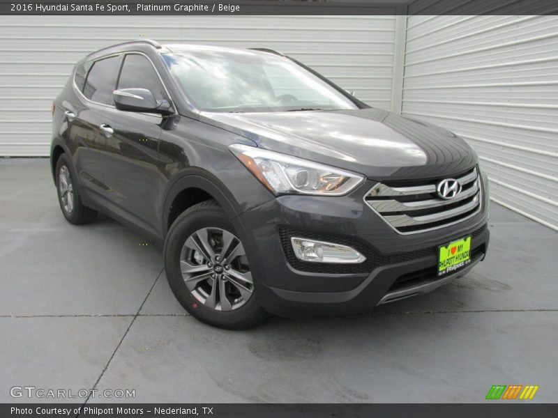 Platinum Graphite / Beige 2016 Hyundai Santa Fe Sport