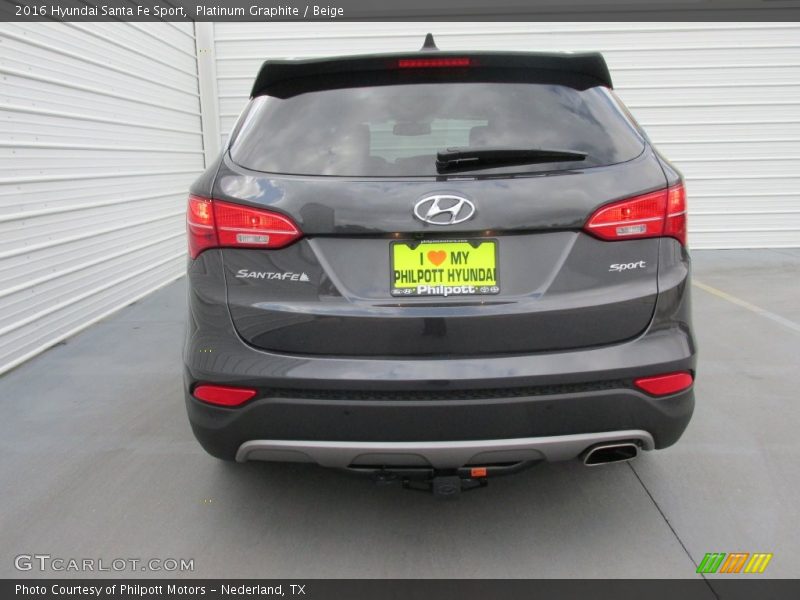 Platinum Graphite / Beige 2016 Hyundai Santa Fe Sport