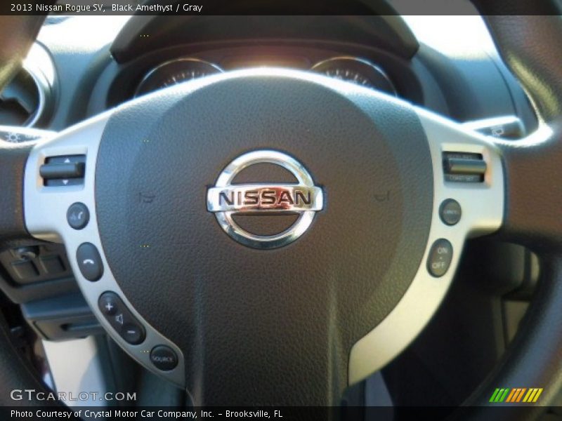 Black Amethyst / Gray 2013 Nissan Rogue SV