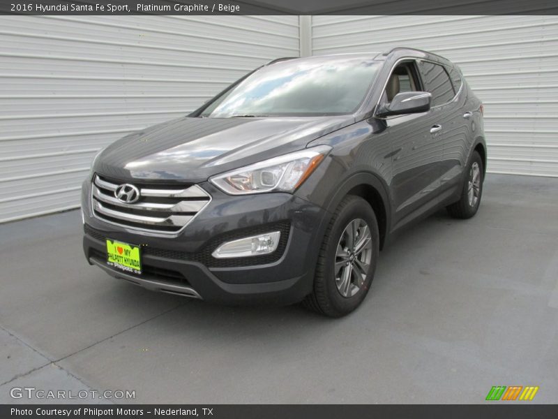 Platinum Graphite / Beige 2016 Hyundai Santa Fe Sport