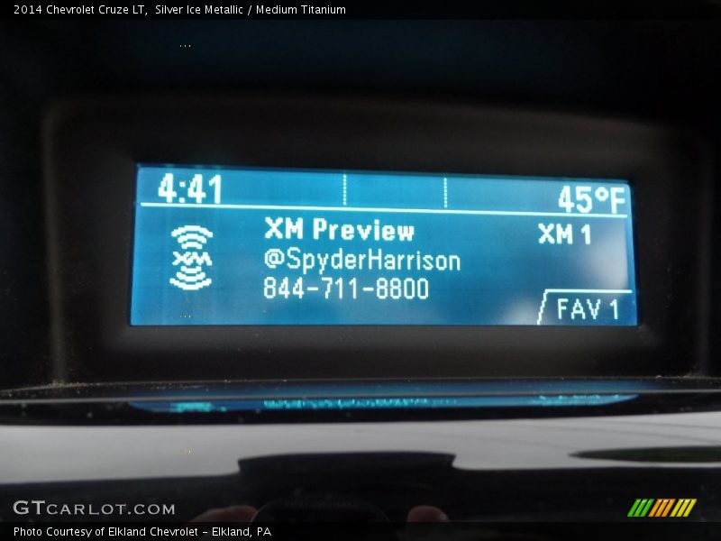 Silver Ice Metallic / Medium Titanium 2014 Chevrolet Cruze LT