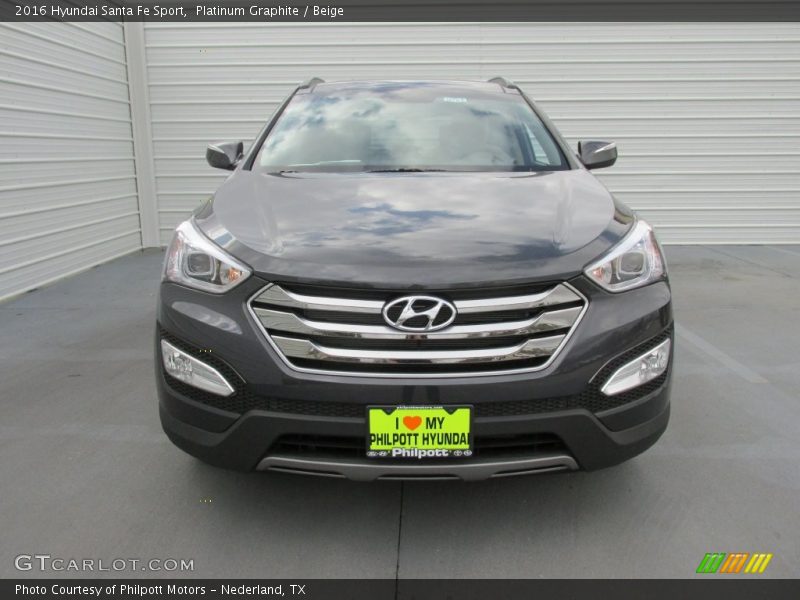 Platinum Graphite / Beige 2016 Hyundai Santa Fe Sport